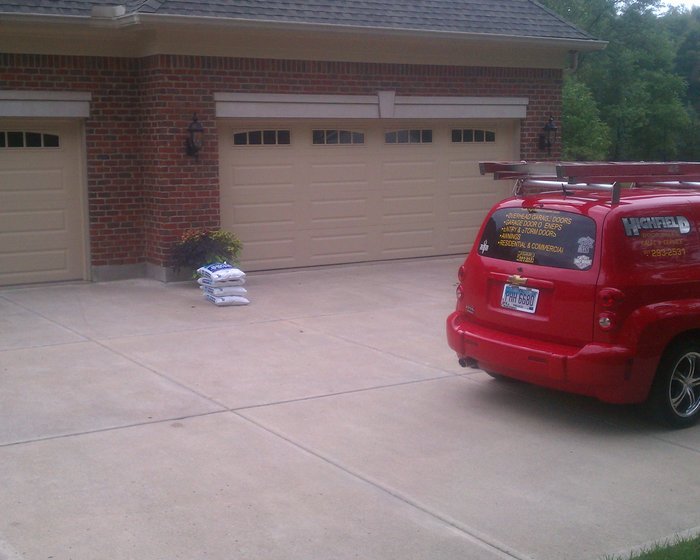 Glass installed by Highfield Door Sales in Dayton, Ohio