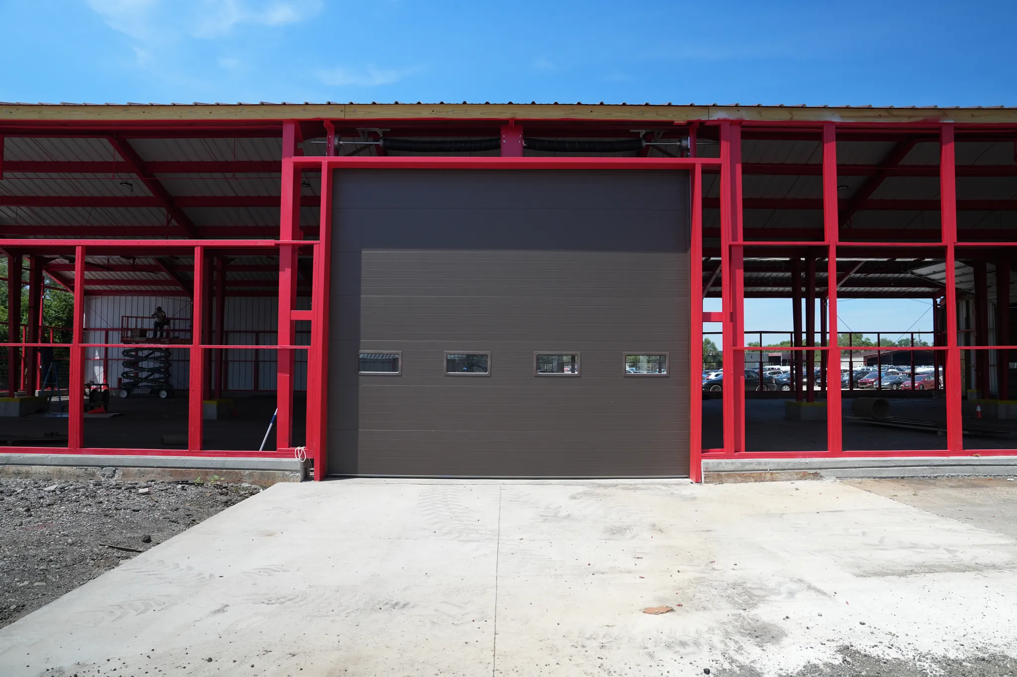 Commercial garage door installation