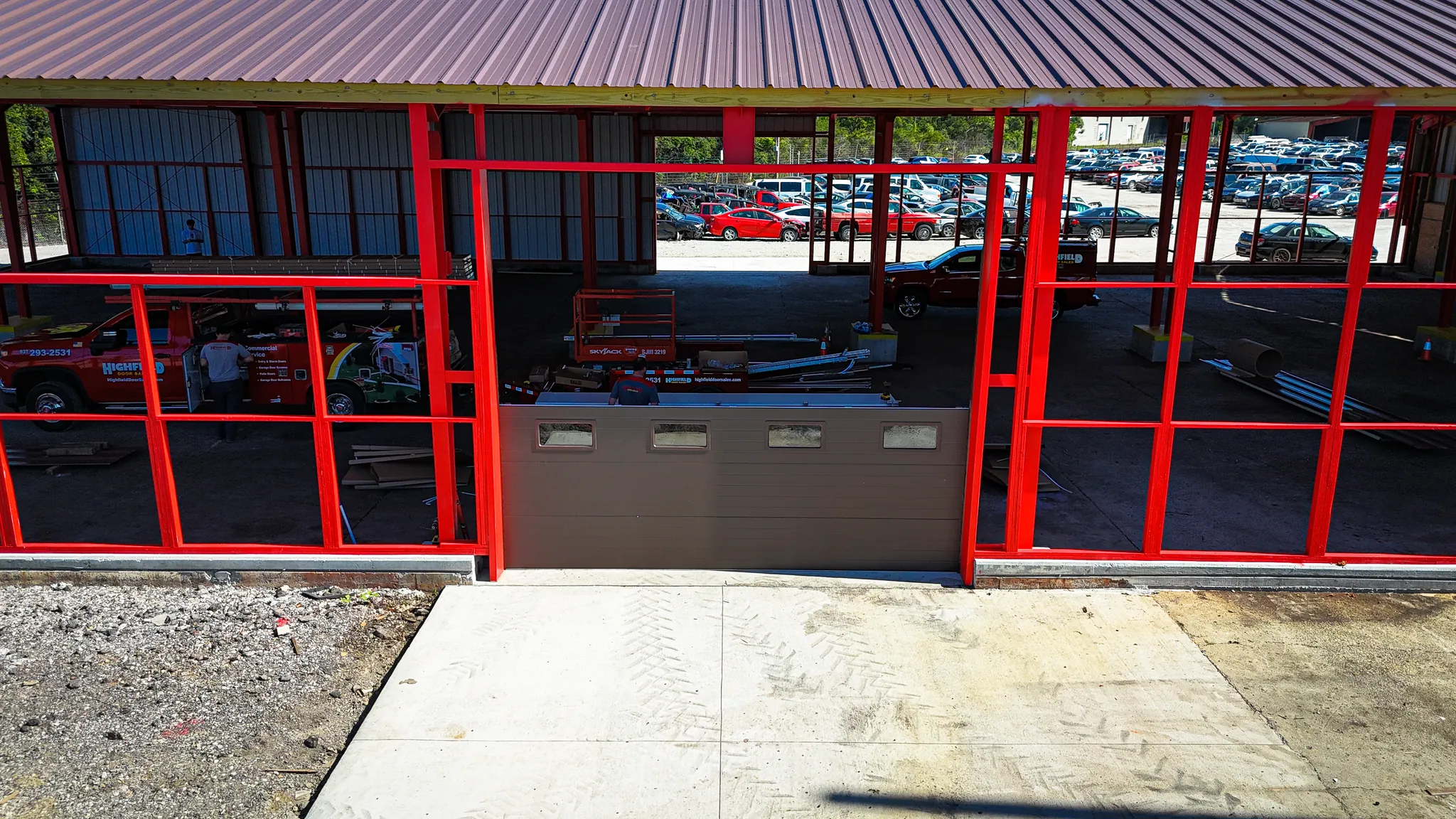 Commercial installed by Highfield Door Sales in Dayton, Ohio